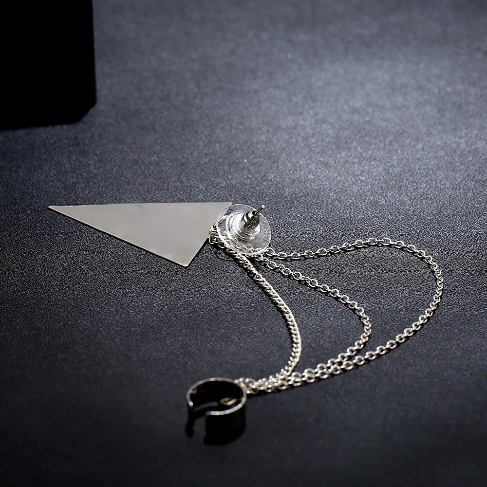 Женские Треугольные Серьги ZLDYOU длинные серьги-подвески из цинкового сплава с