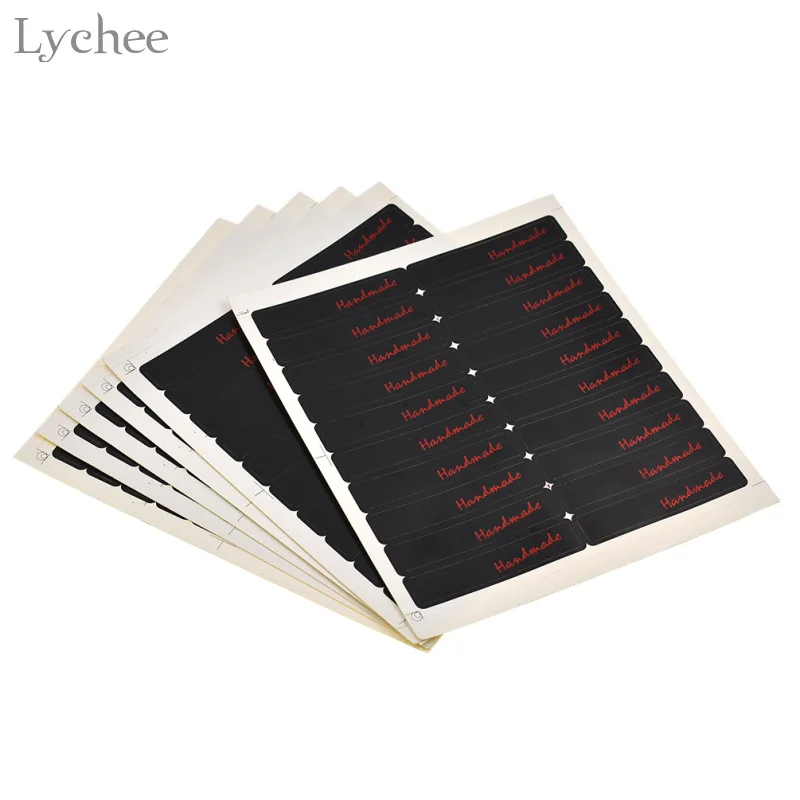 Lychee 120 шт Черная крафт-бумага ручной работы прямоугольная Уплотнительная наклейка DIY подарки посылка этикетка для выпечки
