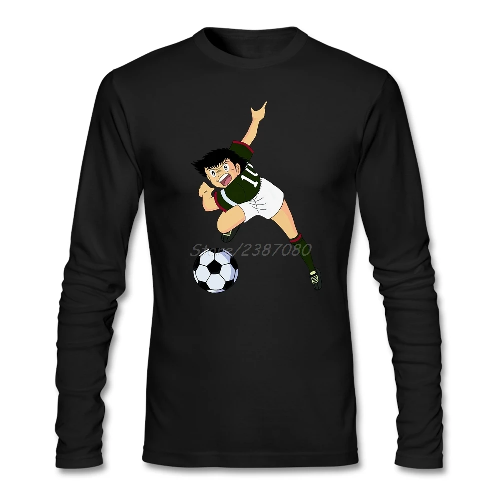 Captain Tsubasa футболка с длинным рукавом мужская рубашка модная дешевая обувь