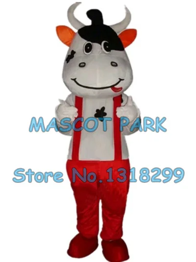 

red cow mascot costume dairy milk cow mascot custom cartoon character cosply adult size carnival costume 3157