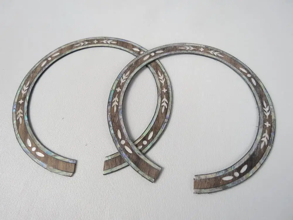 

2PCS NEW ACOUSTIC GUITAR WOOD INLAY ROSETTE YK05