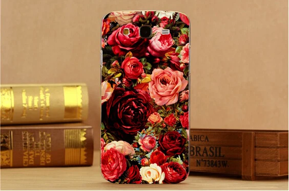 Высококачественный прозрачный чехол из ТПУ с 14 цветными рисунками для Samsung Galaxy Mega