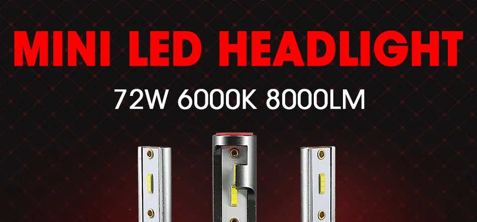 HLXG 2шт. H4 LED 6000К Белый Сверхъяркие 10000ЛМ Мощность 50Вт Автомобильные Светодиодные Лампы Головного Света Матрица CSP Чёткая СТГ Ближний Дальний Свет Противотуманные Фары в Машину Мотоцикл Грузовик Комплект ЛЕД