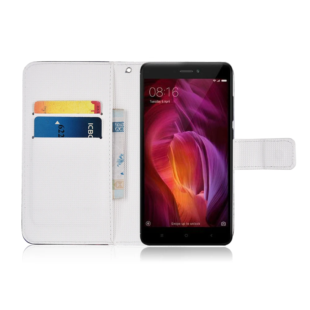 Чехол для Xiaomi Redmi Note 4 4X термополиуретановый мультяшный кошелек чехол из