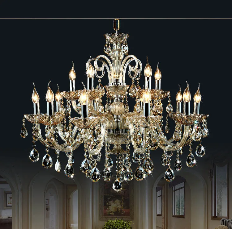Бесплатная доставка 15 Arms хрустальная люстра светильник Роскошная Современная
