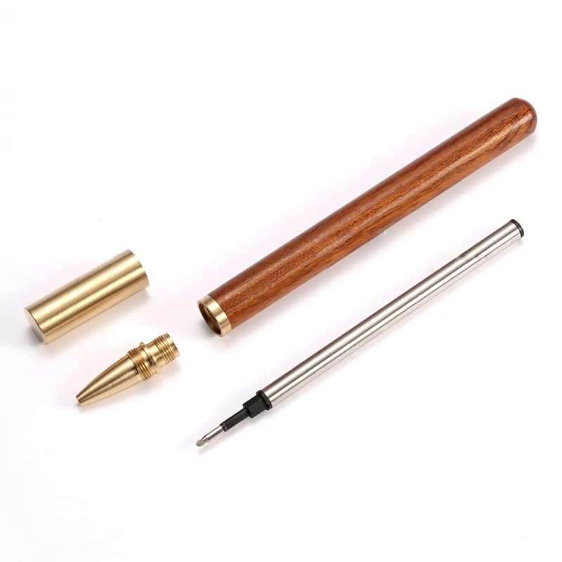 Ручка из сандалового дерева и латуни 1 шт. гелевые ручки твердого