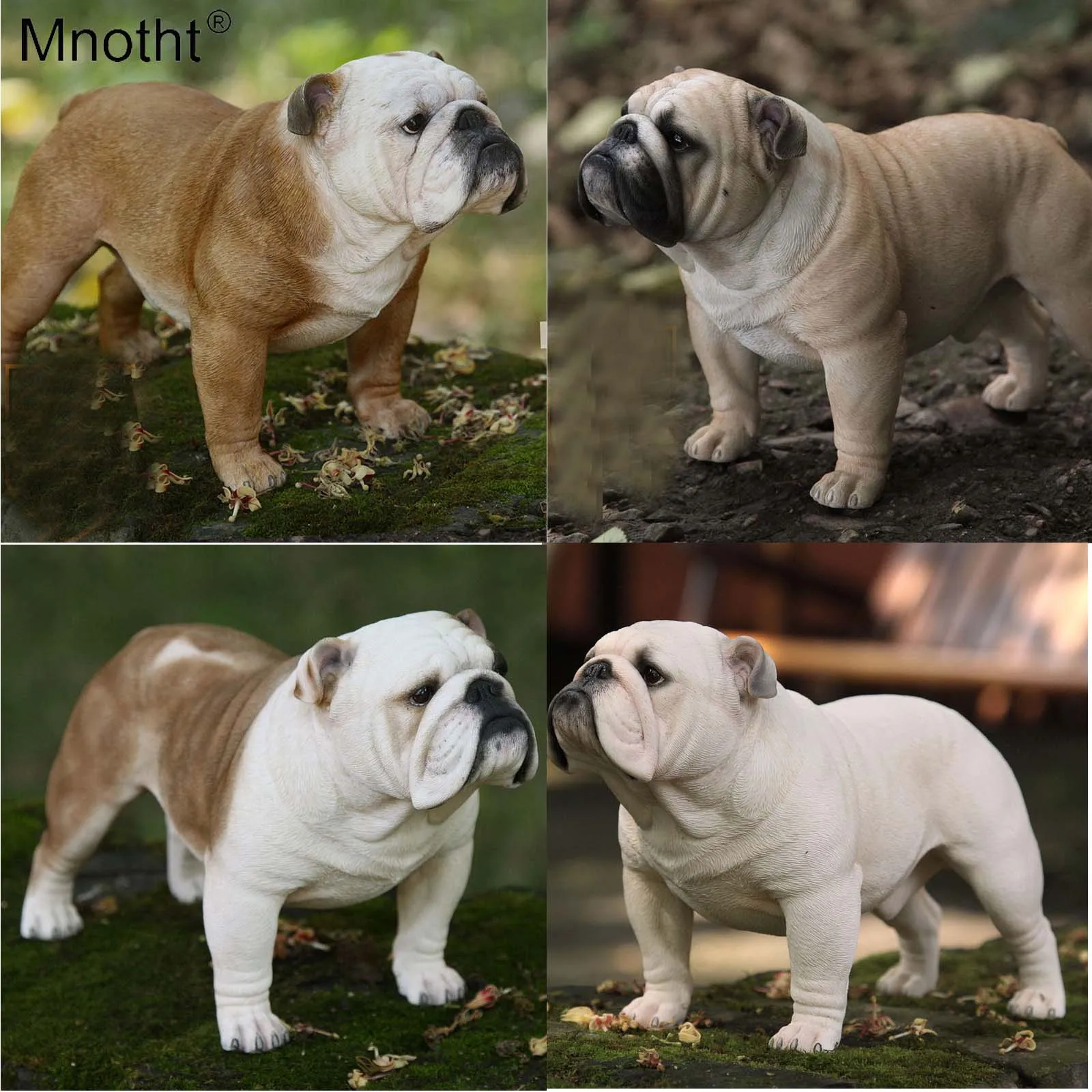 Коллекция Mnotht масштаб 1/4 модель британского бульдога игрушки скульптура собаки