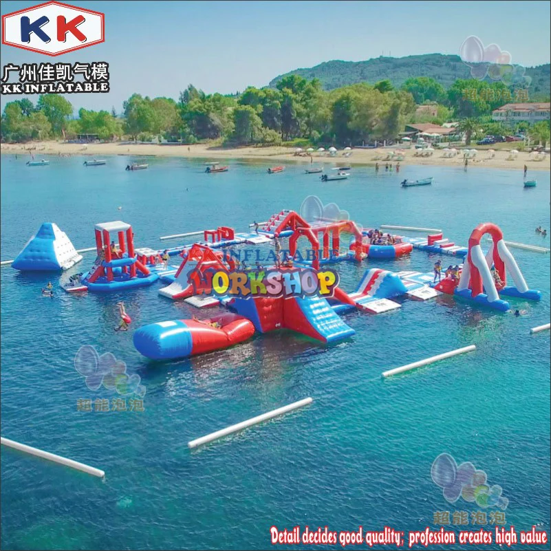 Надувной водный аттракцион Aqua Adventure из ПВХ на заказ 0 9 мм|Водные горки| |