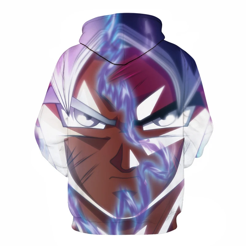 Азиатский размер Аниме толстовки Dragon Ball Z с капюшоном и карманами Детские Goku 3D