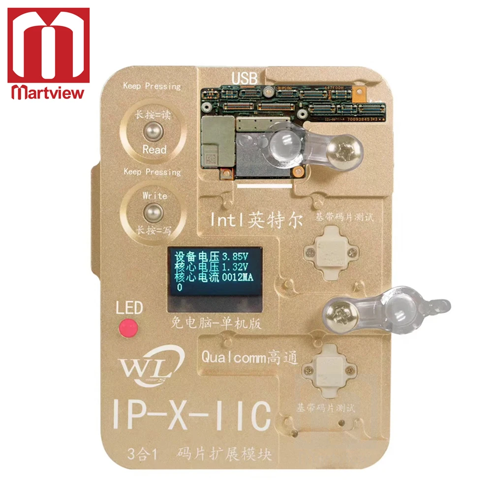 Martview WL 3in1 Int Qual узкополосная логика EEPROM IC модуль чтения записи IMEI инструмент для iPhone X