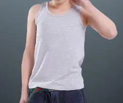 Черный/белый/серый длинный жилет для косплея кроп топ бандаж Tomboy нижняя одежда