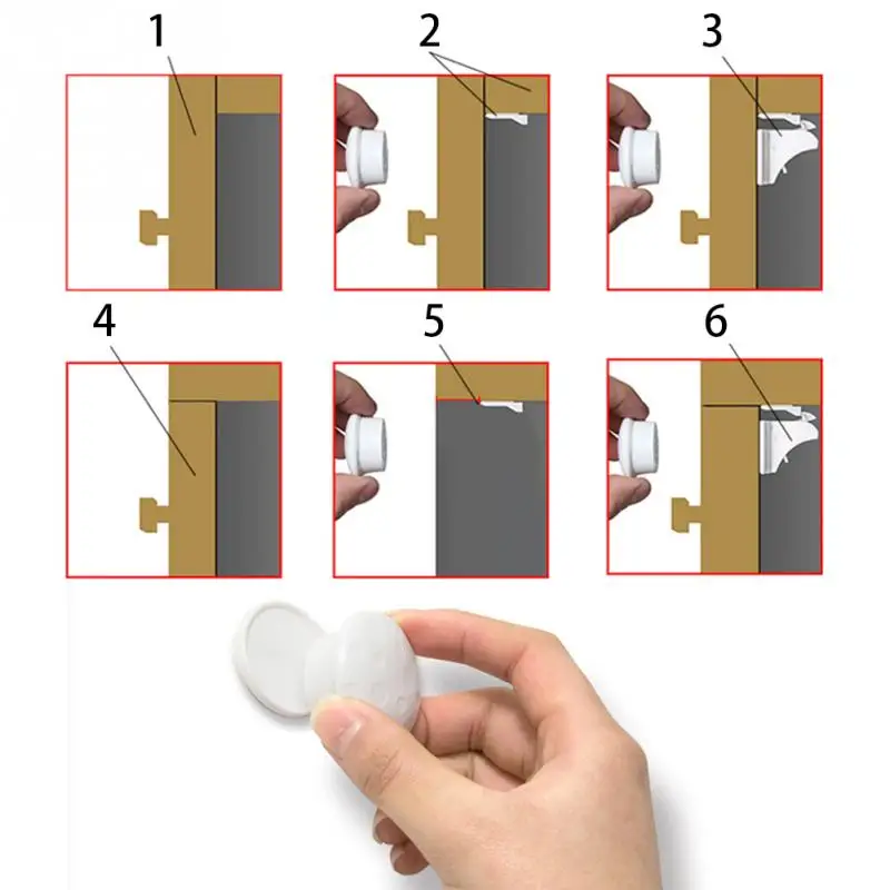 Популярный Магнитный детский шкаф безопасности замки Детские магнитные ящики