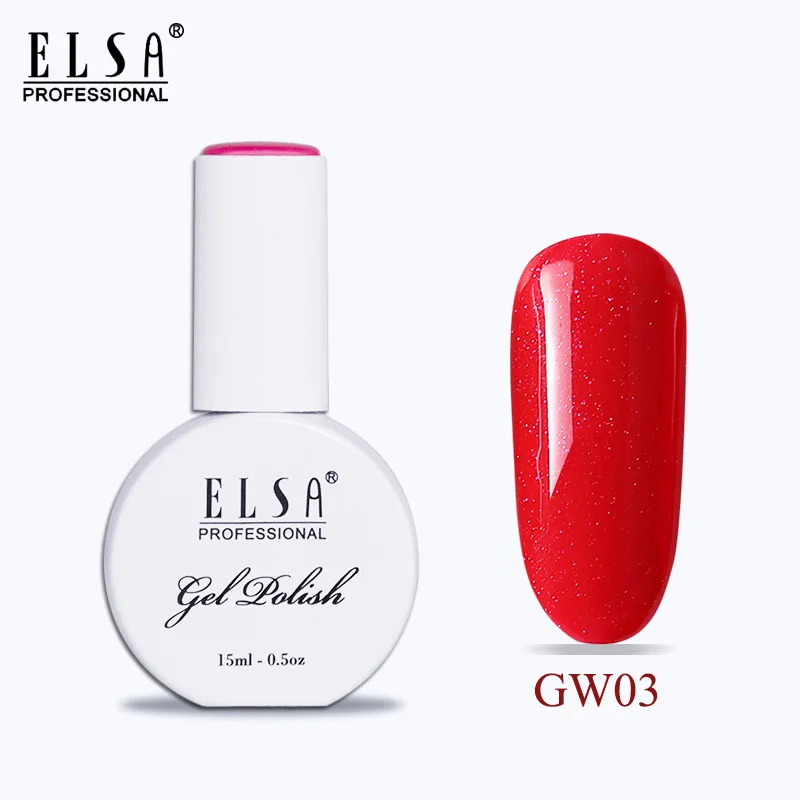 GW03 Elsa 15 мл Гель-лак для ногтей для маникюра Полупостоянный Vernis верхнее покрытие УФ светодиодный Гель-лак замачиваемый для ногтей художественный Гель-лак для ногтей - Цвет: GW03