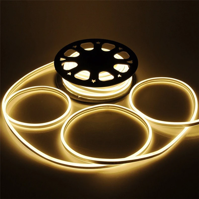 Гибкая неоновая светодиодная RGB-трубка 220 SMD/m 240-в перем. Тока в 8*16 мм | Лампы и