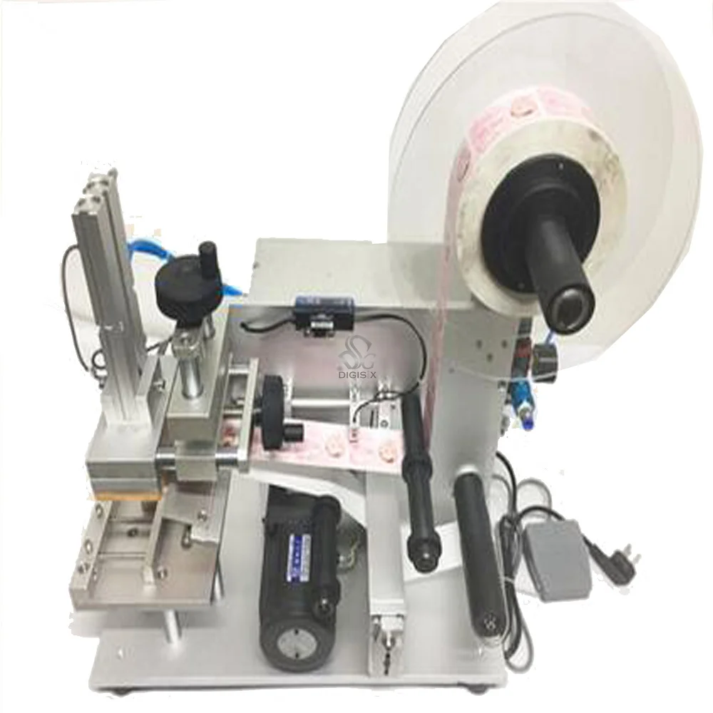 

MT-60 semi automatic electric flat bottle label machine, flat beverage bottle labeler 110V Or 220V