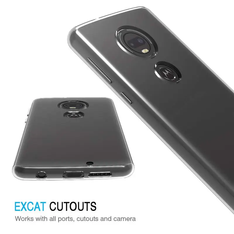 For Motorola Moto G7 Case Silicone Transparent Back Cover Phone XT1965 G 7 MotoG7 | Мобильные телефоны и аксессуары