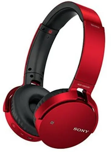Красный Б/у, SONY MDR-XB650BT EXTRA BASS Bluetooth NFC беспроводные наушники Bluetooth Беспроводная стереогарнитура, почти 90% полная Новинка - Цвет: Красный