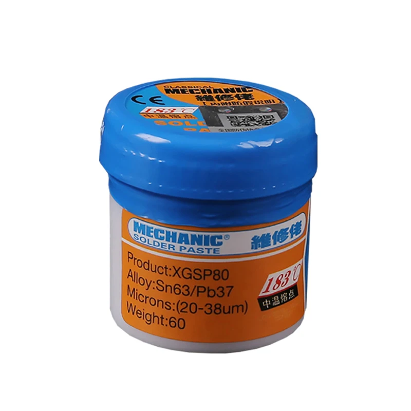 

MECHANIC XGSP80 Paste flux Sn63/Pb37 25-45um Melting point 183 tin solder paste cream Flux Paste flux soldering bga rework