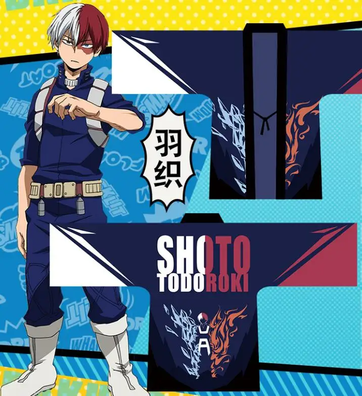 Одежда My Hero Academy Boku no футболки Green valley Midoriya izku Todoroki Shoto katsuki bakugo кимоно| |