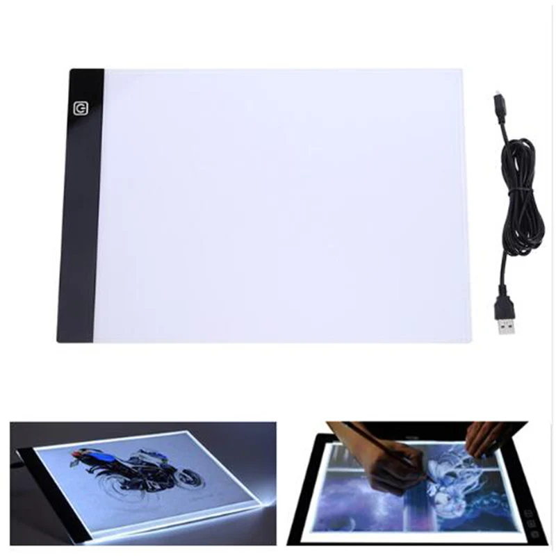 2019 new diamond painting A4 LED lightpad Thin Art Drawing Board Light Box Tracing Writing Portable Electronic Tablet Pad | Дом и сад