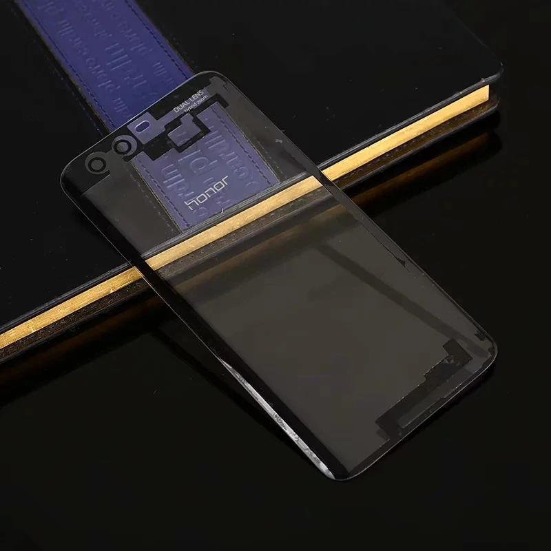 Прозрачный Корпус для Huawei Honor 9 Honor9 Батарейная дверь настоящая задняя крышка Стекло запасные части - Цвет: Прозрачный