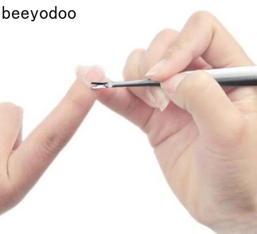 Толкатель для кутикулы из нержавеющей стали инструмент удаления триммер