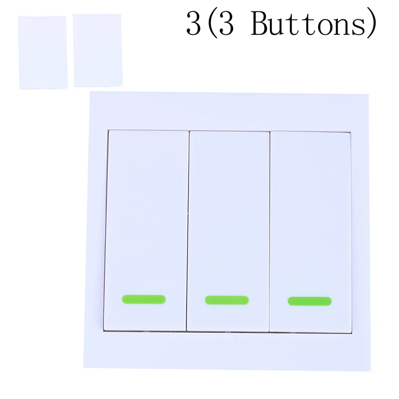 3 Button Transmitter 433 МГц 86 настенная панель беспроводной пульт дистанционного управления Передатчик 1 2 3 Кнопка RF приемник для спальни потолочный светильник лампа - Цвет: 3 Button Transmitter