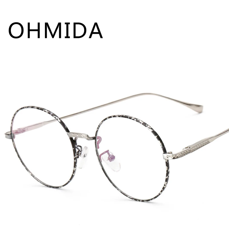 Ohmida Лидер продаж Для женщин круглые очки Рамки оптический унисекс Винтаж