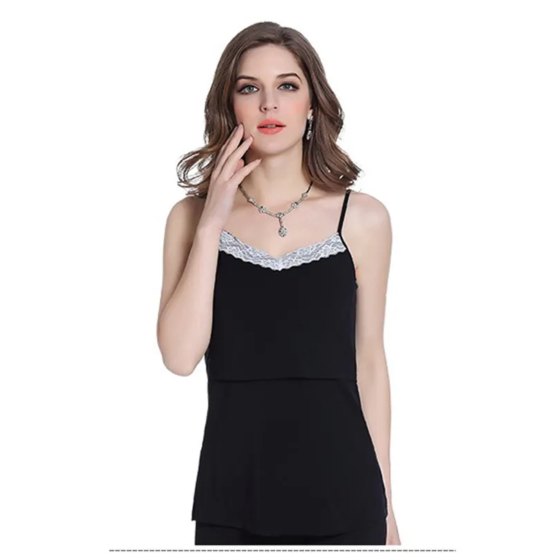 Fashion Elastic Cotton Nursing Tank Tops Breast Feeding Vest Clothes For Pregnant Women Maternity Breastfeeding Shirts Tee B0285 |