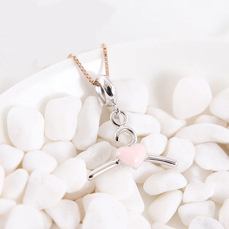 Женский шарм-подвеска из серебра 100% пробы с бусинами | Украшения и аксессуары