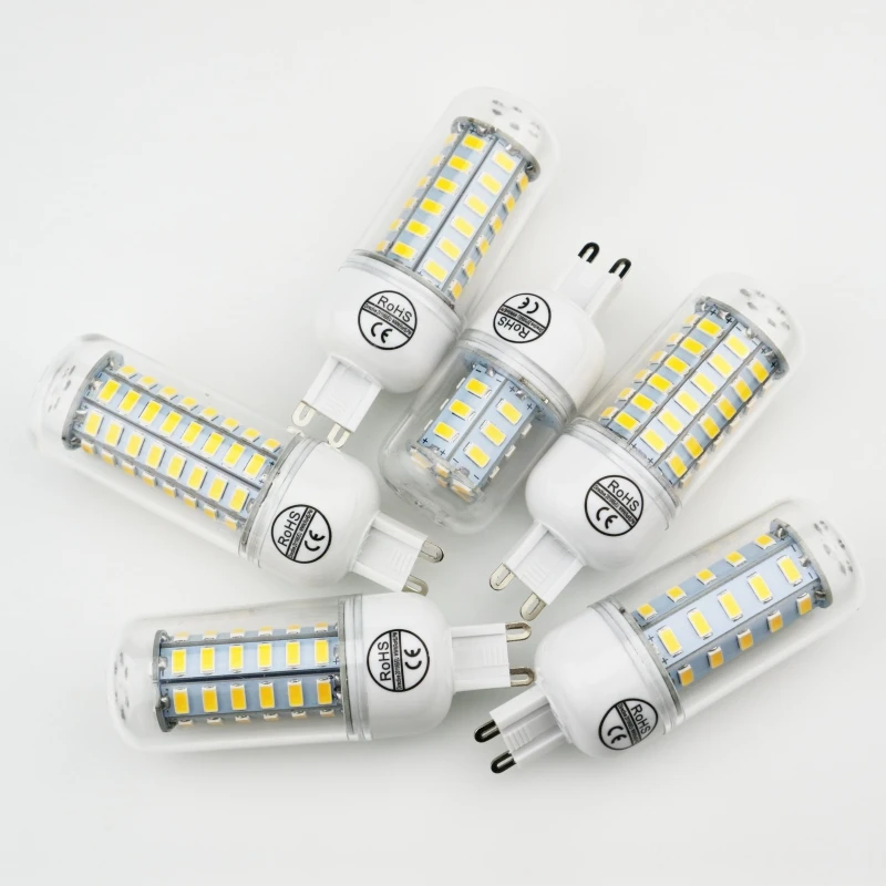 Светодиодная лампочка E27 E14 220 В SMD 5730 светодиодсветильник G9 24 36 48 56 69 72