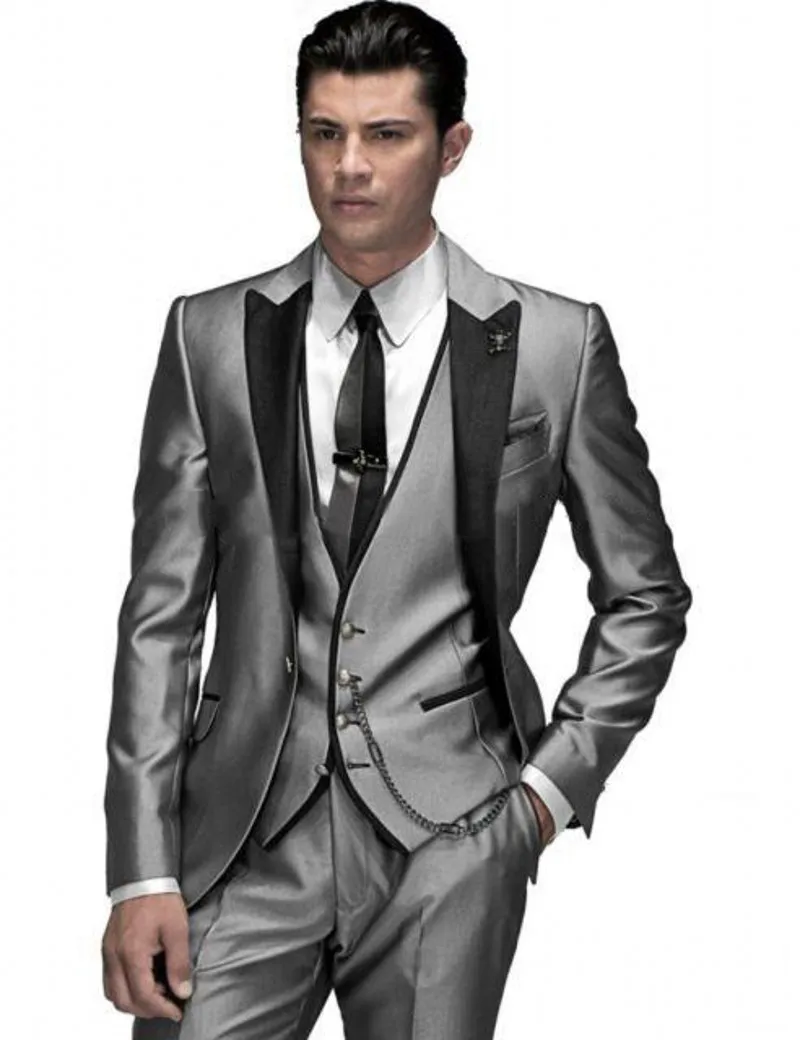 16 Colours 2020 Men Wedding Suits with Pants 3 Piece Tuxedo Man Slim Fit Prom Costume Homme(Jacket+Pants+Vest) | Мужская одежда