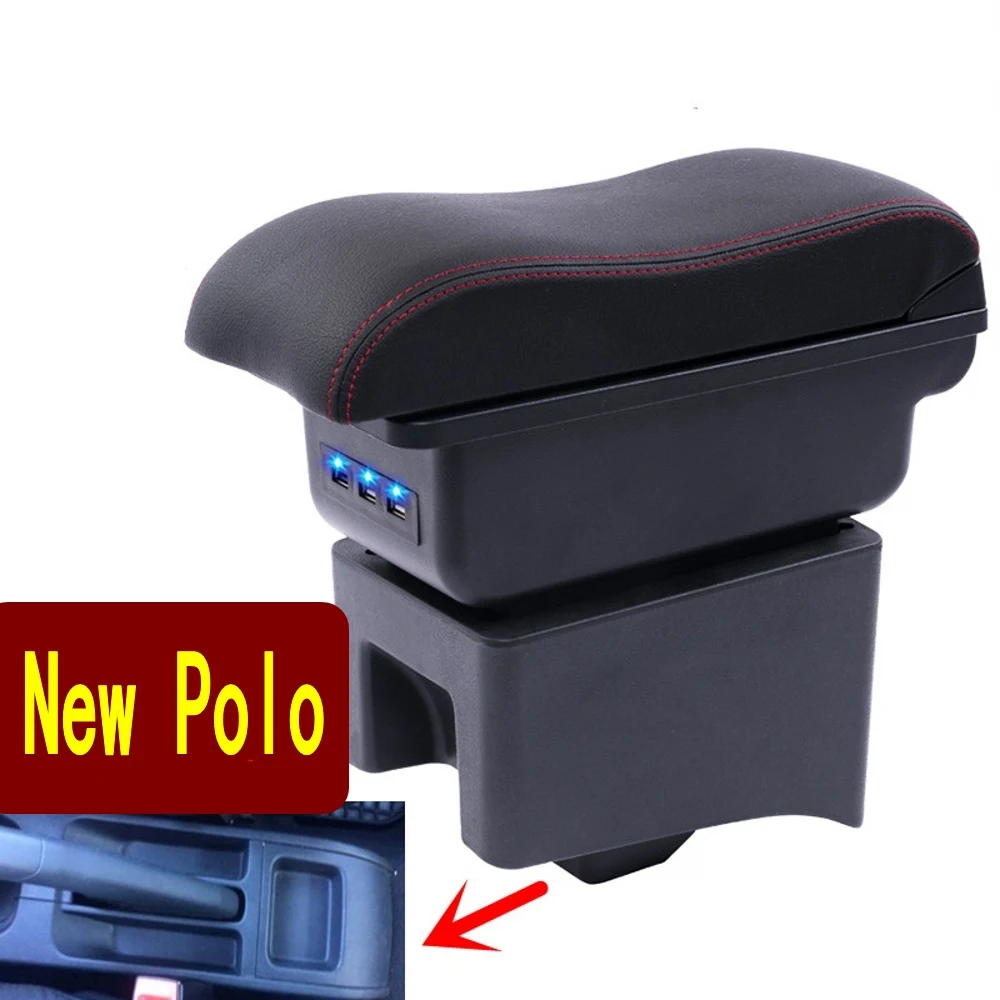 Для Polo подлокотник коробка поло V Универсальный 2009 2018 Автомобиль Центральной