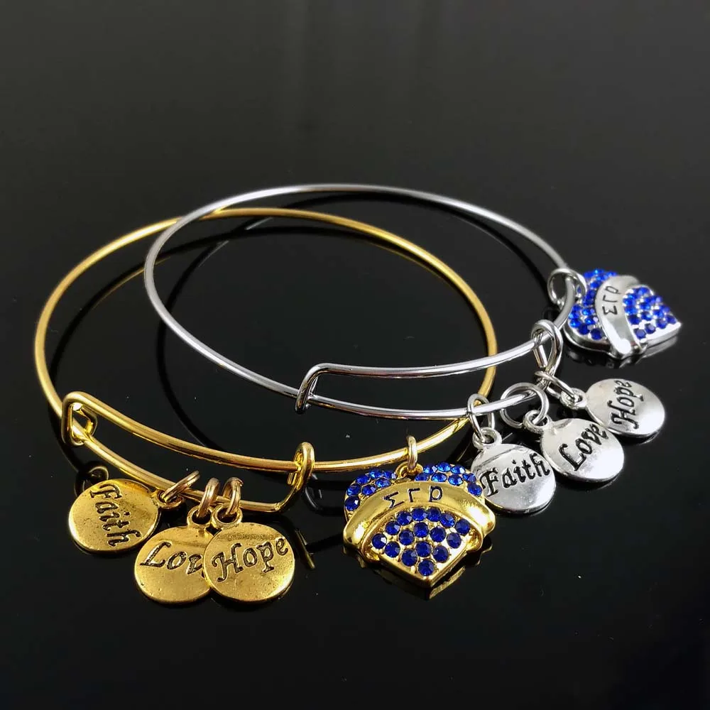 Sorority Sigma Gamma Rho 1922 Пудель амулеты «сделай сам» Love SGR регулируемый браслет ювелирный браслет