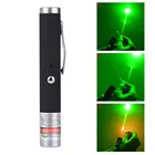 Зеленая лазерная указка, USB Перезаряжаемый лазерный светильник, встроенный аккумулятор, лазерная ручка, военные лазеры
