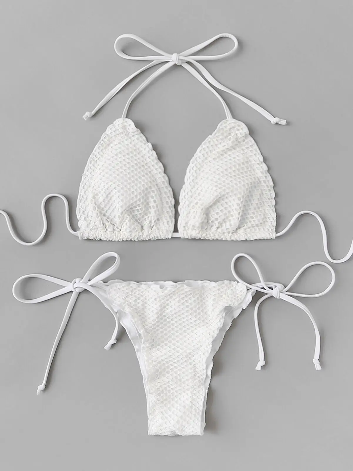 2019 Новый стиль короткий рукав отделка рюшами Для женщин купальник бикини бандаж