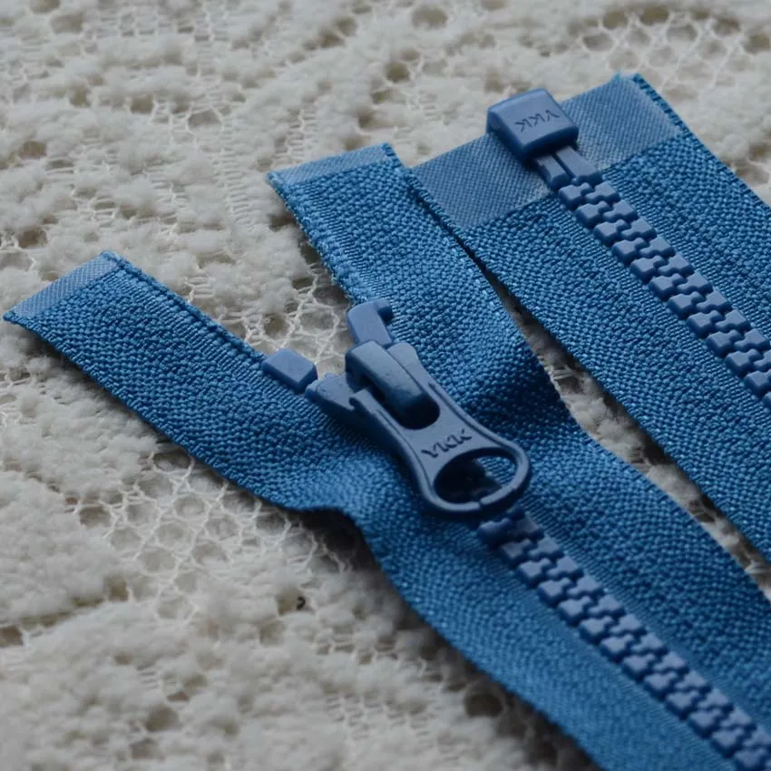2 шт./партия длинный YKK молния синий черный красный кофе один открытый конец пластиковая Смола крепеж для пуховик Швейные аксессуары