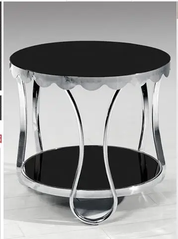 Маленький чайный столик диван. Оправа из закаленного стекла нержавеющей стали |