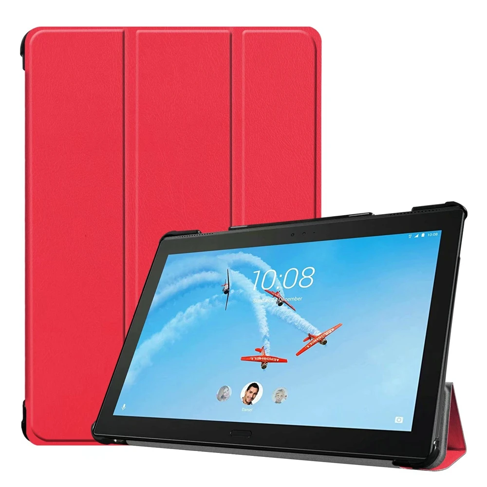 3-Folding Ultra Thin Slim Luxury Folio Stand Leather Case Sleeve Cover For Lenovo Tab P10 10.1 TB-X705F TB-X705M TB-X705N 10.1&quot |