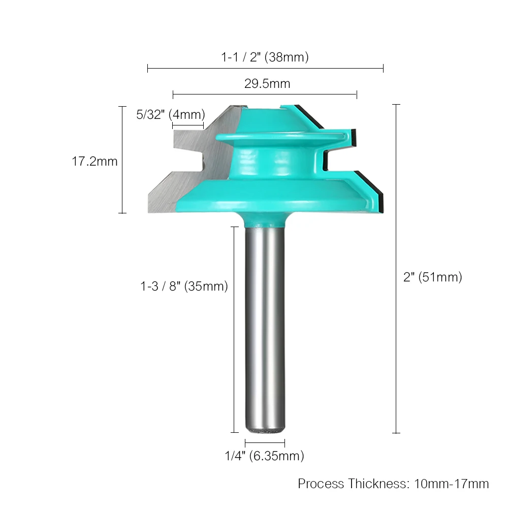 Фреза под углом 45 дюймов хвостовик 1/4 диаметр 1 1/2 дюйма|cutters for wood|wood cutterrouter bit |