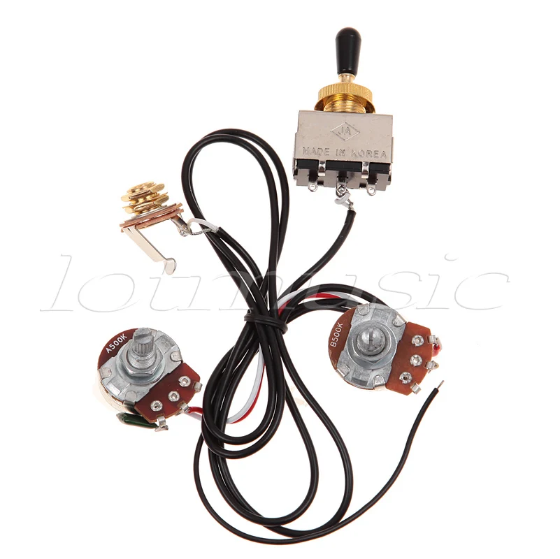 5 комплектов два жгута проводов для захвата золотой переключатель 500K черный