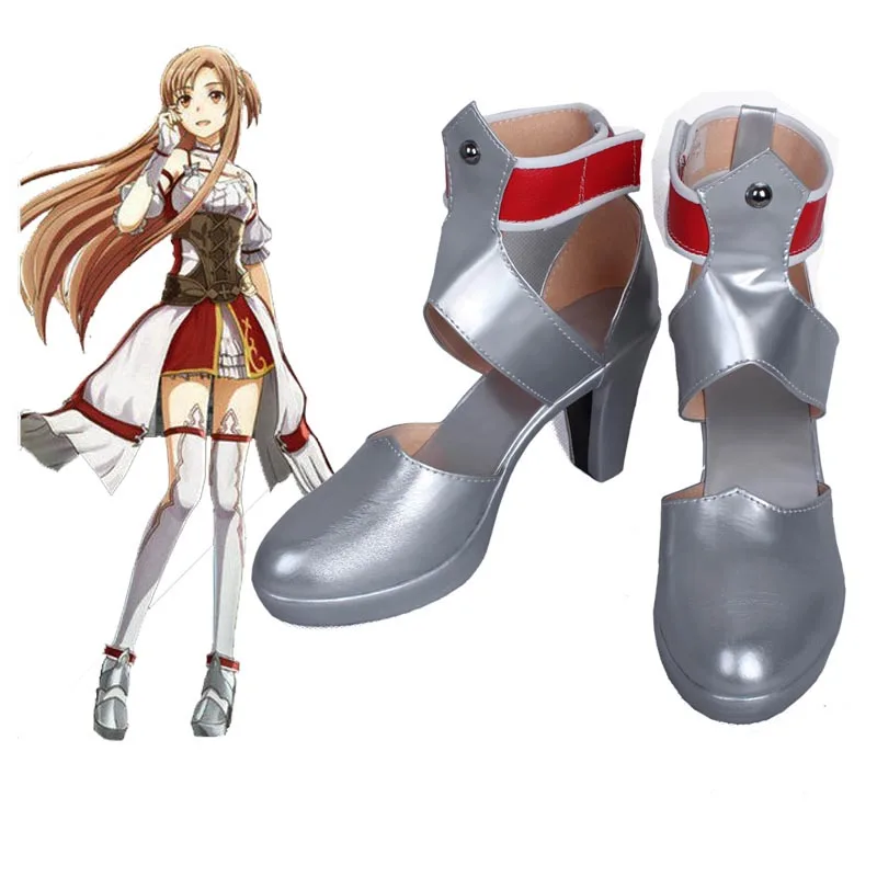 Новинка Костюм Asuna для косплея (костюмированных игр) Ботинки в стиле аниме Летние