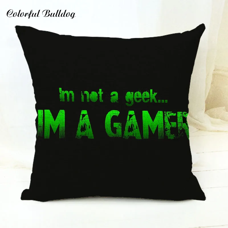 Забавные Чехлы для подушек абстрактный игровой контроллер игровая клавиатура и