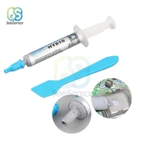 hy810 2g thermal grease grey cpu chip heatsink paste syringe thermal grease with a plastic tool scraper