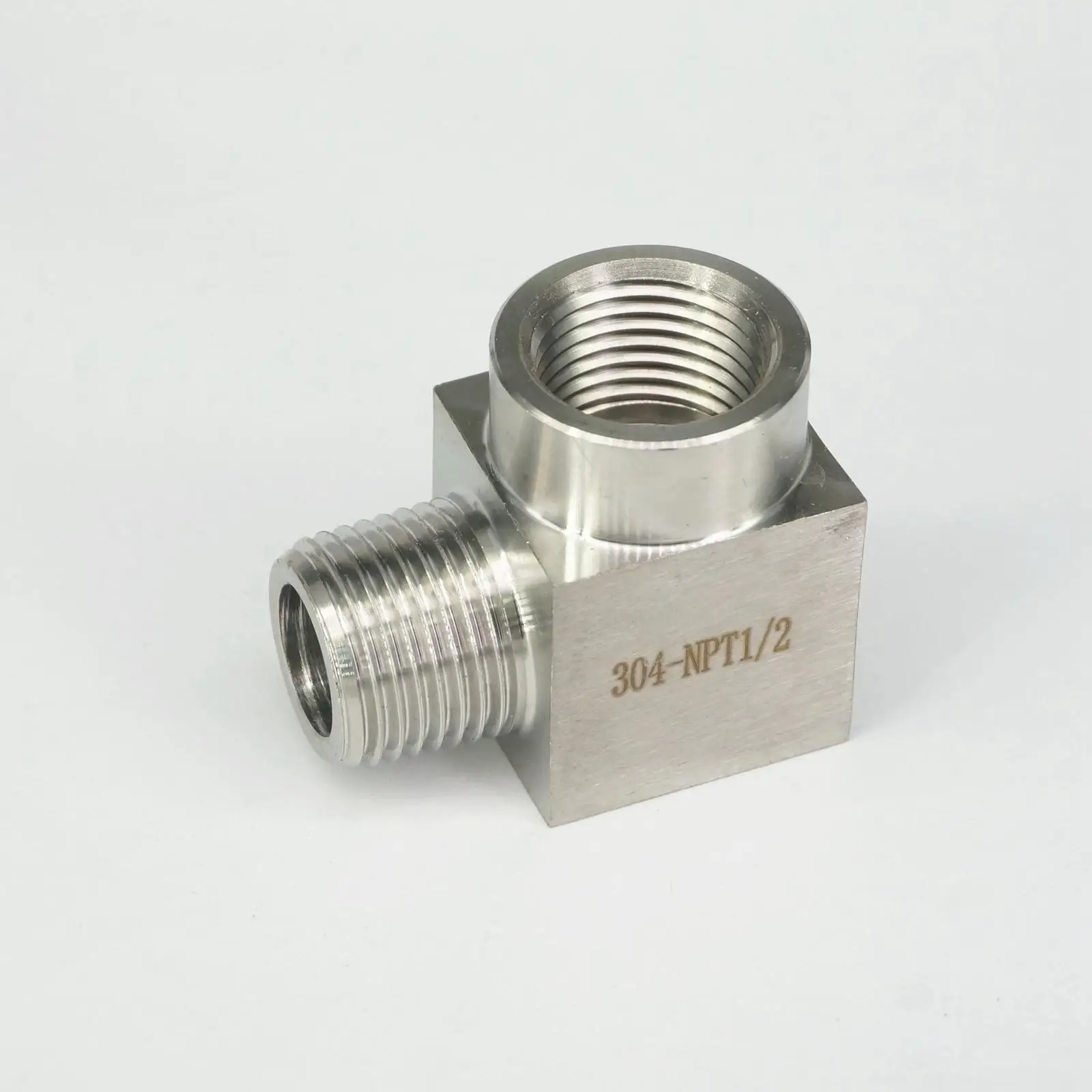

1/2" NPT Female To Male Elbow 90 Deg Coupler 304 Stainless Pipe Fitting Water Gas Propane