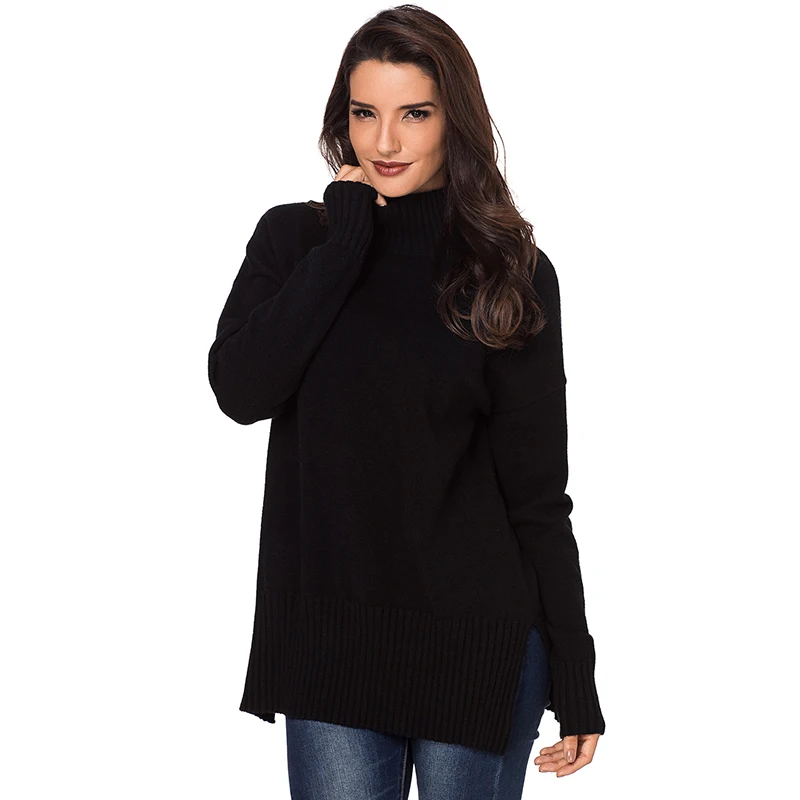 Деодар Осень зимний свитер Для женщин 2018 вязать высокие эластичные джемпер