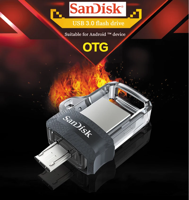 Sandisk Dual OTG USB флеш-накопитель 64Гб флэш-накопитель 32 Гб USB3.0 Flash Memory Stick 128 ручка-привод 16Гб USB ключ 150 МБ/с. для Android/ПК