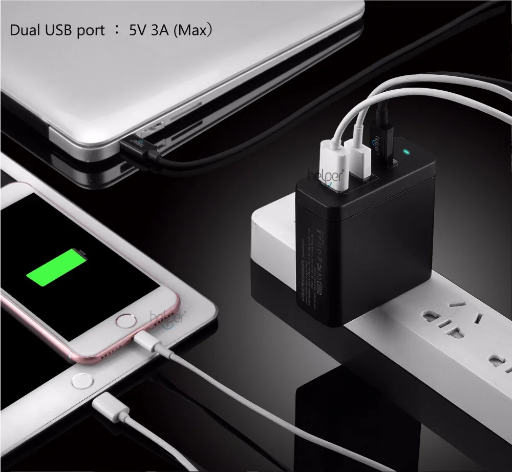 Быстрое зарядное устройство Type C PD QC 3 порта для Nintendo Switch IPAD Pro XiaoMi Air 13 USB C|pro charger|usb-c