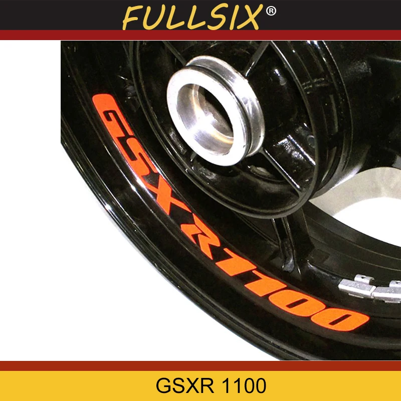 

Seven colors 8X CUSTOM INNER RIM DECALS WHEEL Reflective STICKERS STRIPES FIT SUZUKI GSX R1100
