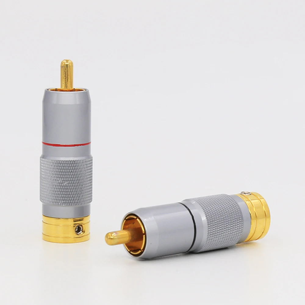 

High Performance Gold Plated Audio rca Plug Audio Speaker Connectors